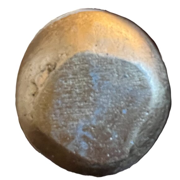 Concrete Apple Metallic Gold Paperweight Bookend Boho Decor 3.5" tall x 4" wide - Picture 9 of 9